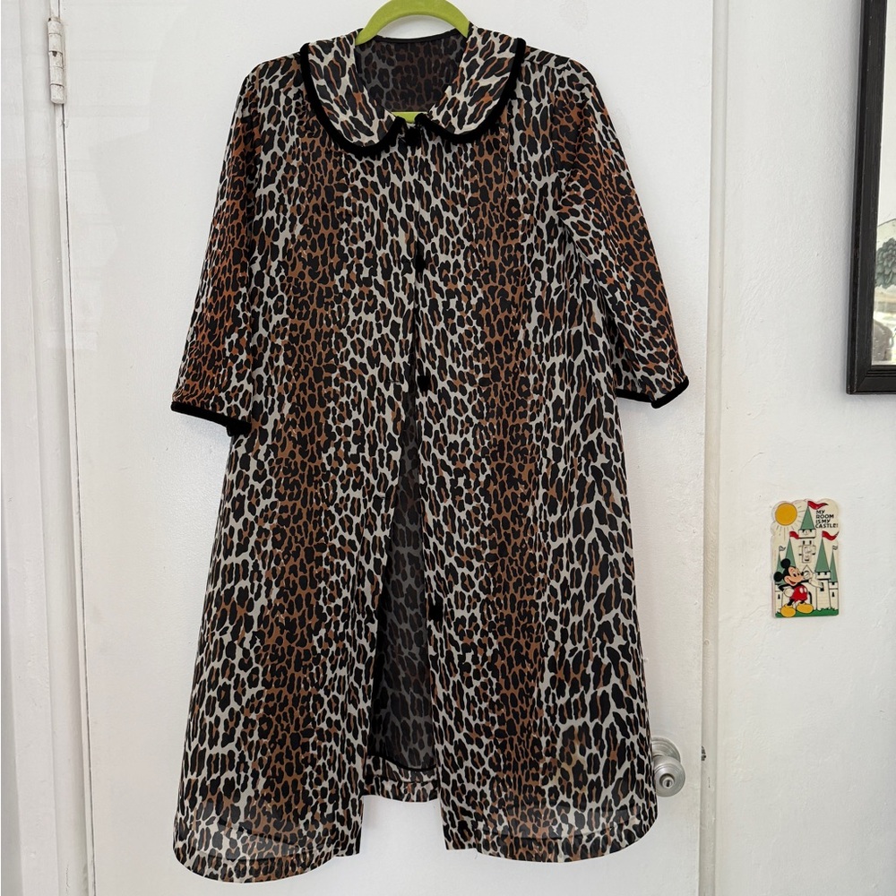 Leopard Print Women's Coat